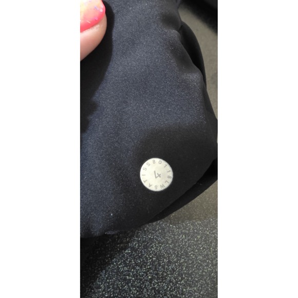 Lululemon 'Fast Free' Crop II *Nulux 19" Women 4 Pockets Gym Black Yoga EUC - Picture 7 of 10